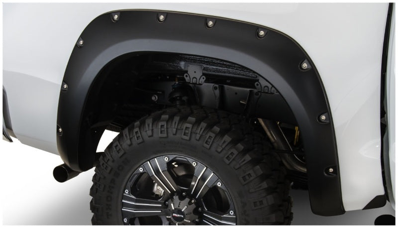 Bushwacker 07-13 Toyota Tundra Fleetside Pocket Style Flares 4pc 97.6/78.7/66.7in Bed - Black