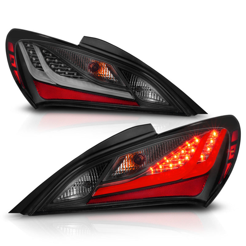 ANZO 10-13 Hyundai Genesis 2DR LED Taillights Smoke