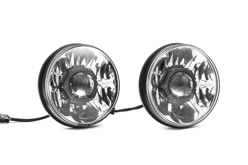 KC HiLiTES 07-18 Jeep JK (Not for Rubicon/Sahara) 7in. Gravity LED Pro DOT Headlight (Pair Pack Sys)