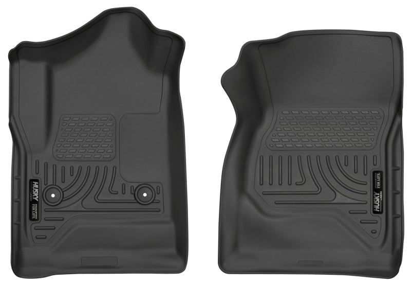 Husky Liners 14 Chevrolet Silverado/GMC Sierra 1500 Weatherbeater Black Front Floor Liners