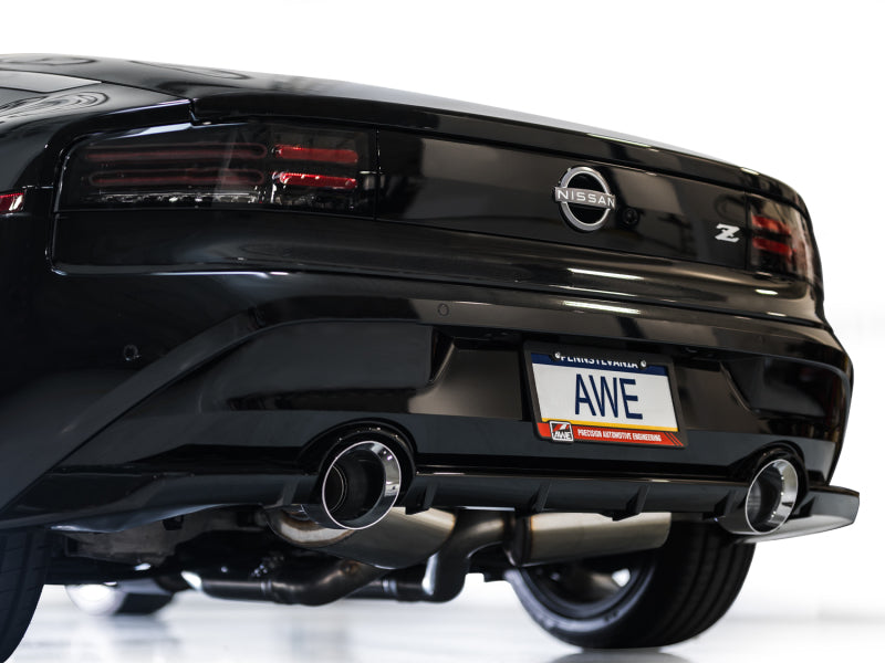AWE Tuning 2023 Nissan Z RZ34 RWD Track Edition Cat-Back Exhaust System w/ Chrome Silver Tips
