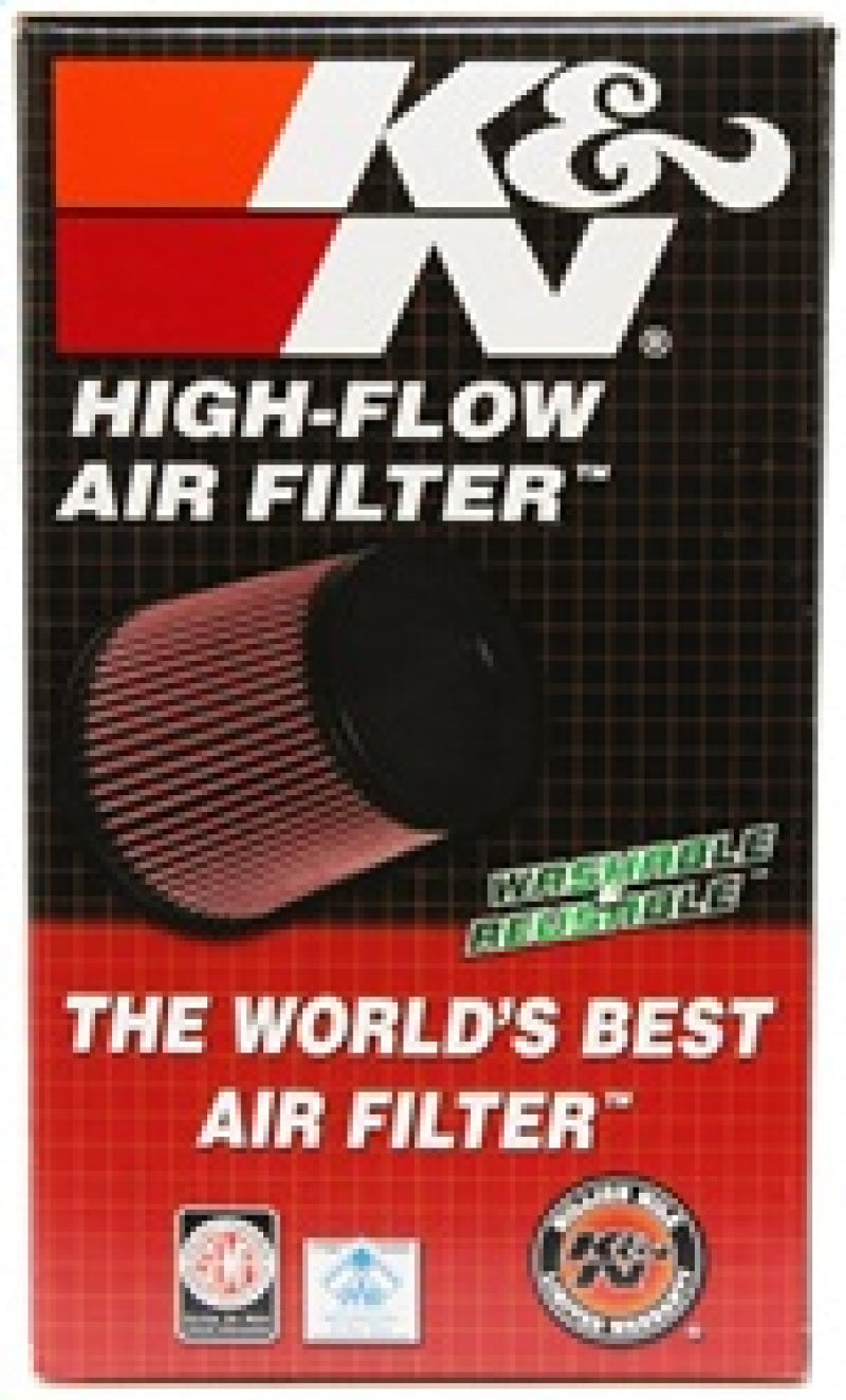 K&N Filter Universal Rubber Filter 3.25  Flange 5.5 Base 4.6875 Top 8 Height