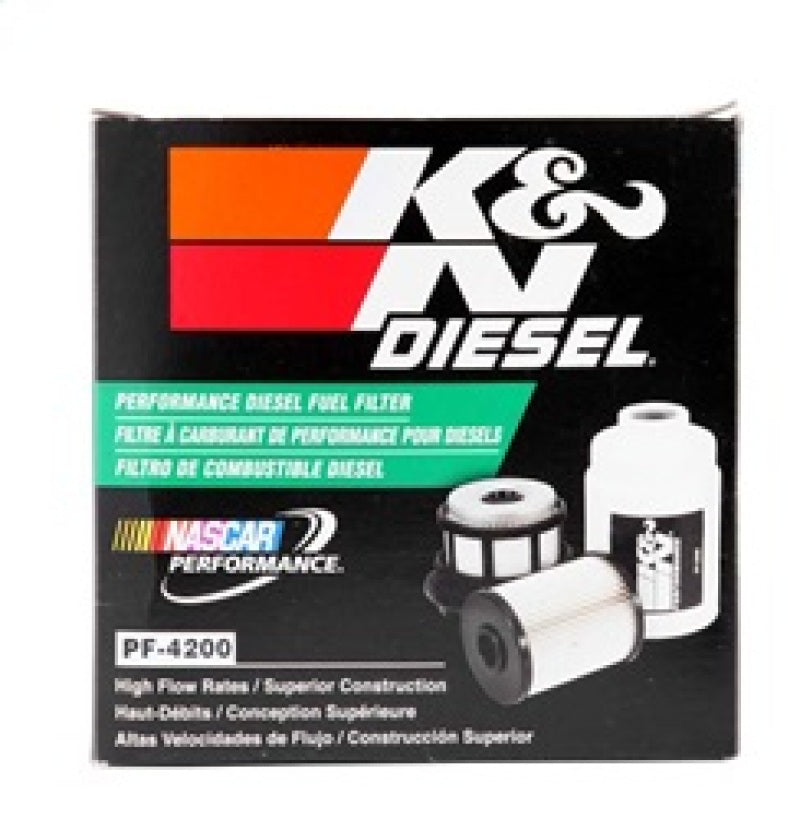 K&N 03-09 Dodge Ram 5.9L L6 Diesel 3.375in OD x 3.969in L Fuel Filter