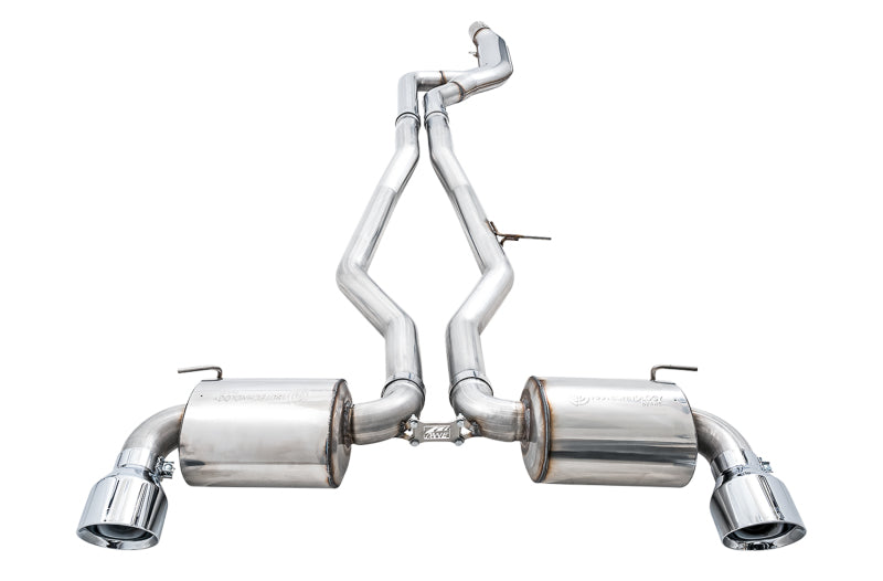AWE Tuning 2020 Toyota Supra A90 Non-Resonated Touring Edition Exhaust - 5in Chrome Silver Tips