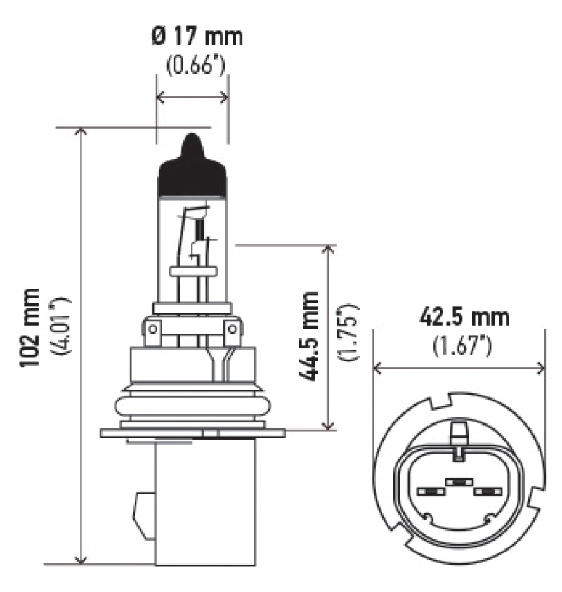 Hella Bulb 9007 12V 65/55W Xen Wht Xb (2)